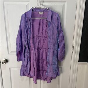 Umgee Shimmering Lavender Blouse